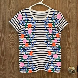 J Crew Floral Tee